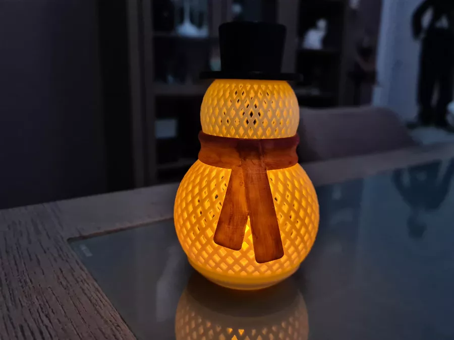 Personnage de Noël décoratif imprimé en 3D