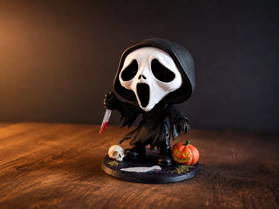 Figurine de cinéma d’horreur imprimée en 3D