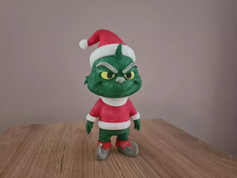 Figurine de Noël verte personnalisée