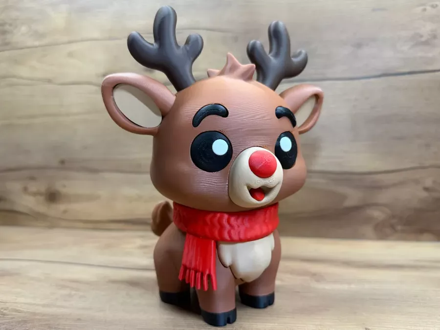 Figurine de renne de Noël imprimée en 3D