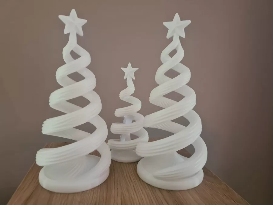 Sapins de Noël design imprimés en 3D